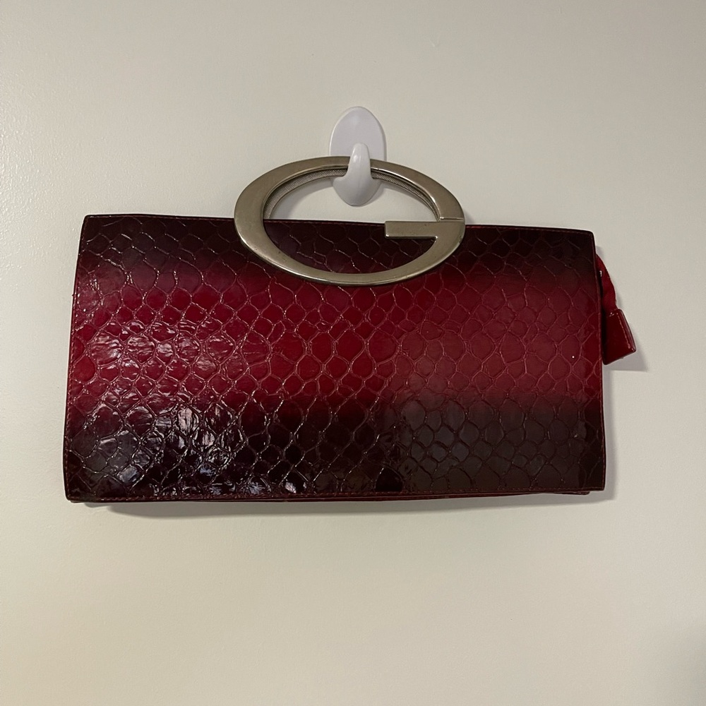 Burgundy ladies handbag